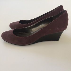 Calvin Klein Yana Suede Wedge Heel